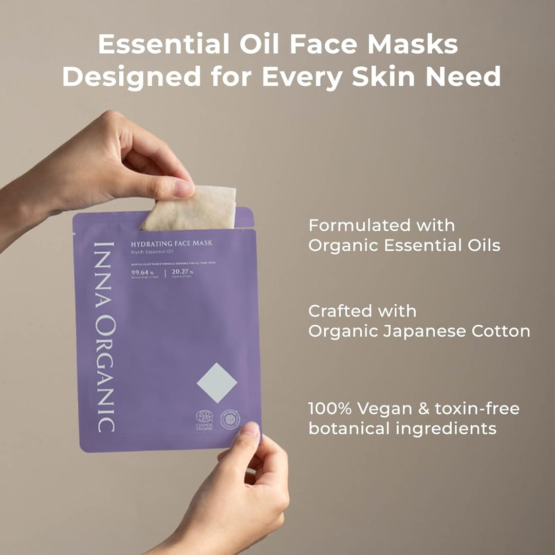 INNA ORGANIC Mascarilla de hoja \u2013 Hidratación profunda y larga...