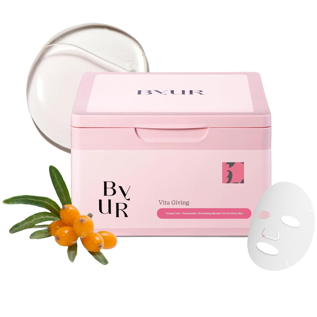 ByUR Vita Giving Daily Aqua Serum Mask (30 unidades) Máscara facial...