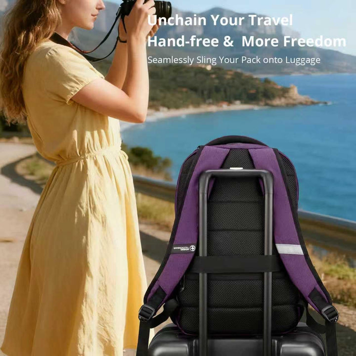 Mochila de viaje Swissdigital Design de 16 pulgadas para laptop, Mo...