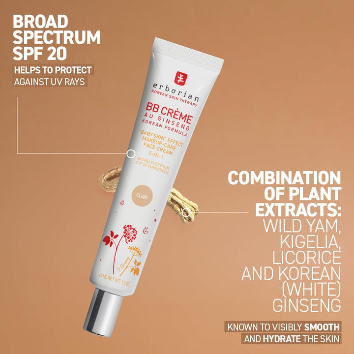 Erborian BB Crema Matte Beauty Balm SPF 20, Cuidado de la piel core...