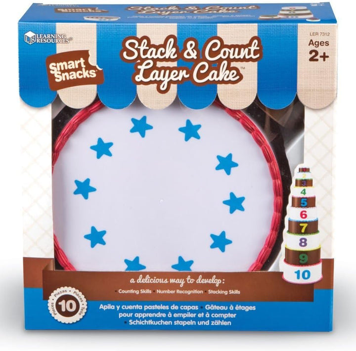 Learning Resources - Pastel de capas apilar y contar \u2013 10 piez...