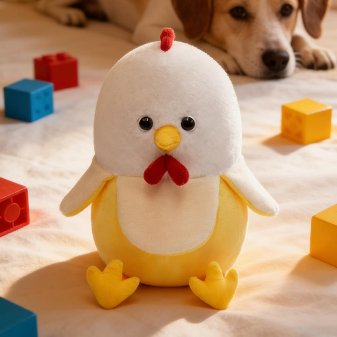 Yulefly Almohada de felpa de pollo y plátano 11 pulgadas