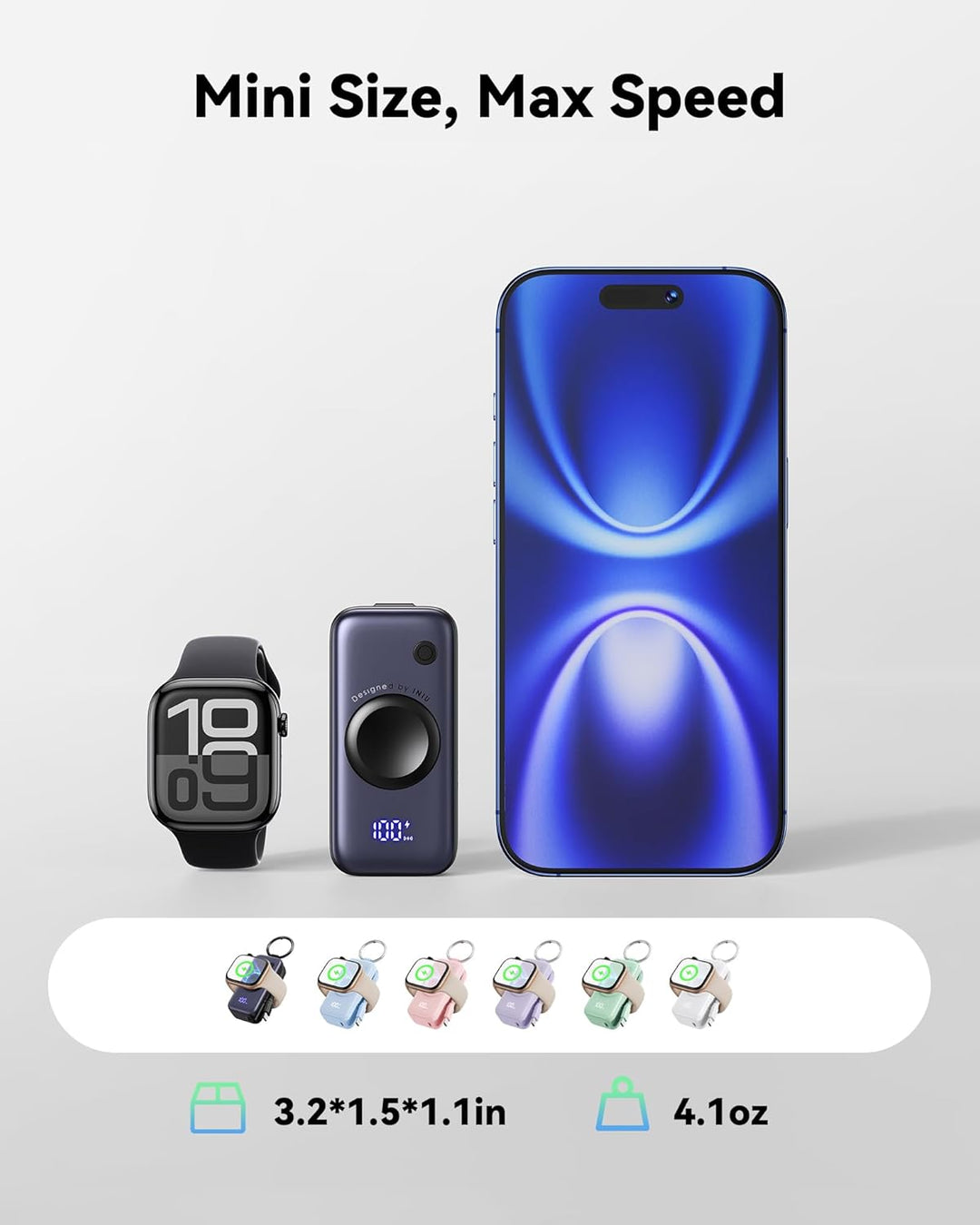 INIU Cargador portátil 3 en 1, cargador de batería de 5000 mAh con...