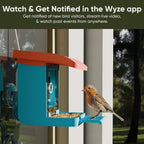 Wyze Bird Feeder - Funda para cámara con lente macro (azul)