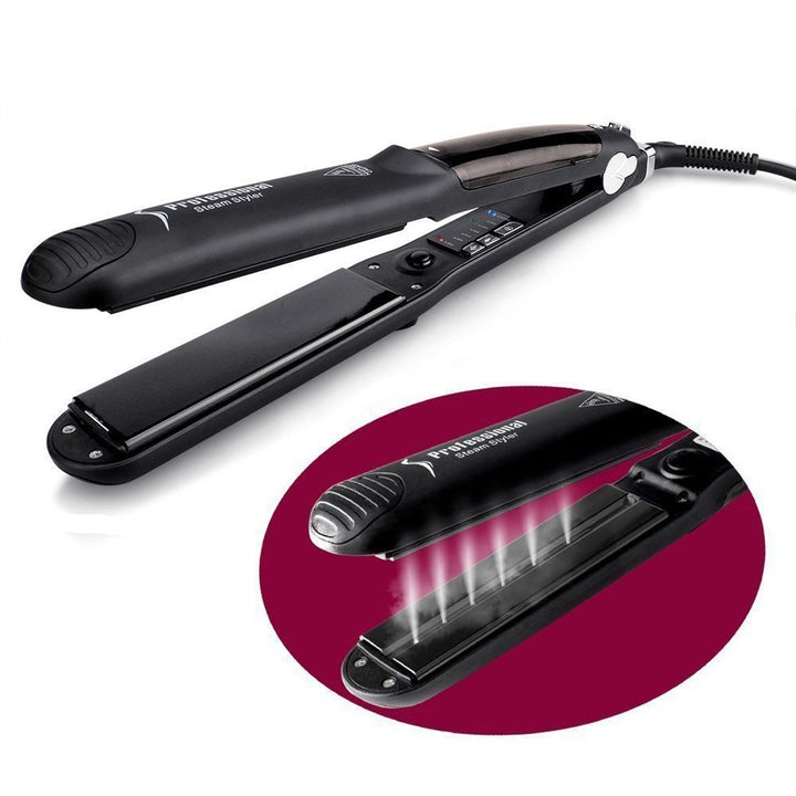 Plancha de pelo profesional de turmalina de cerámica 2 en 1, planch...