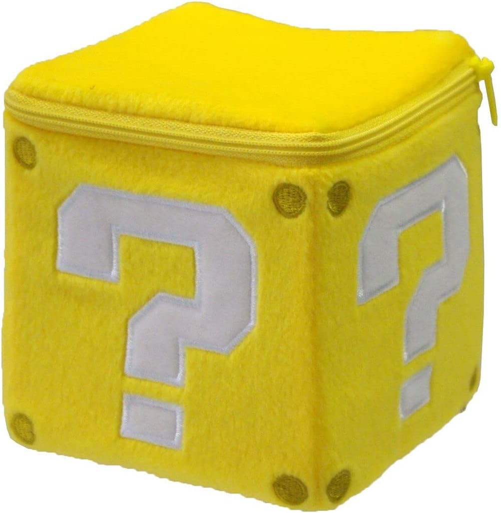Juguete plush Little Buddy, oficial Super Mario Coin Box, 5"