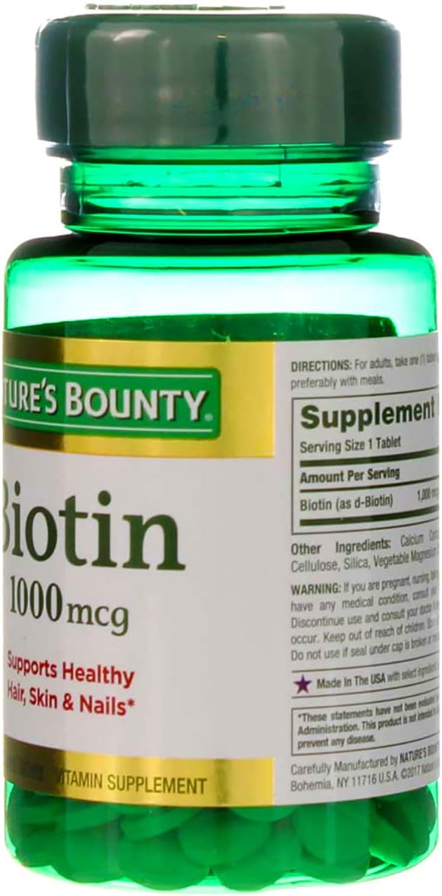 Nature's Bounty Energy Health Comprimidos recubiertos de biotin...