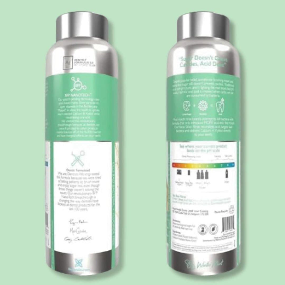 Elementa Silver - Enjuague bucal para adultos 20 fl oz. - menta de...
