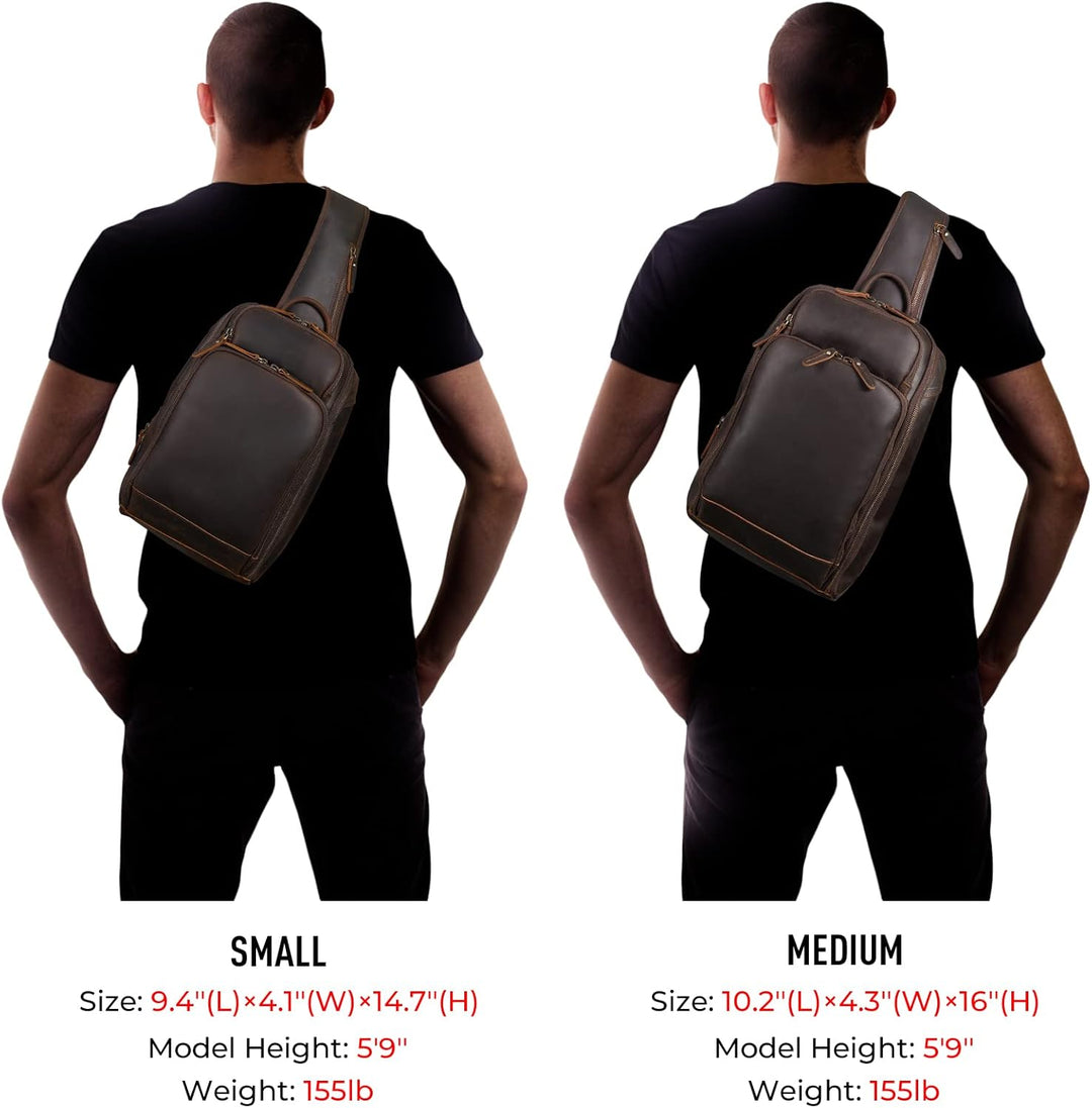 Polare - Bolso bandolera estilo moderno para hombre, para viaje\/se...