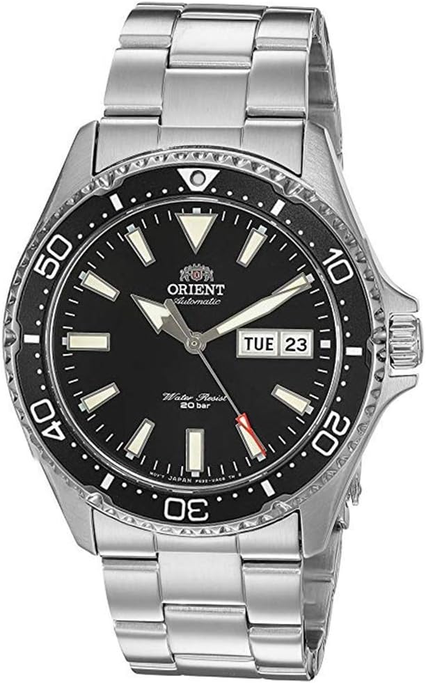Orient Kamasu - Reloj de buceo automático japonés de acero inoxidable para hombre