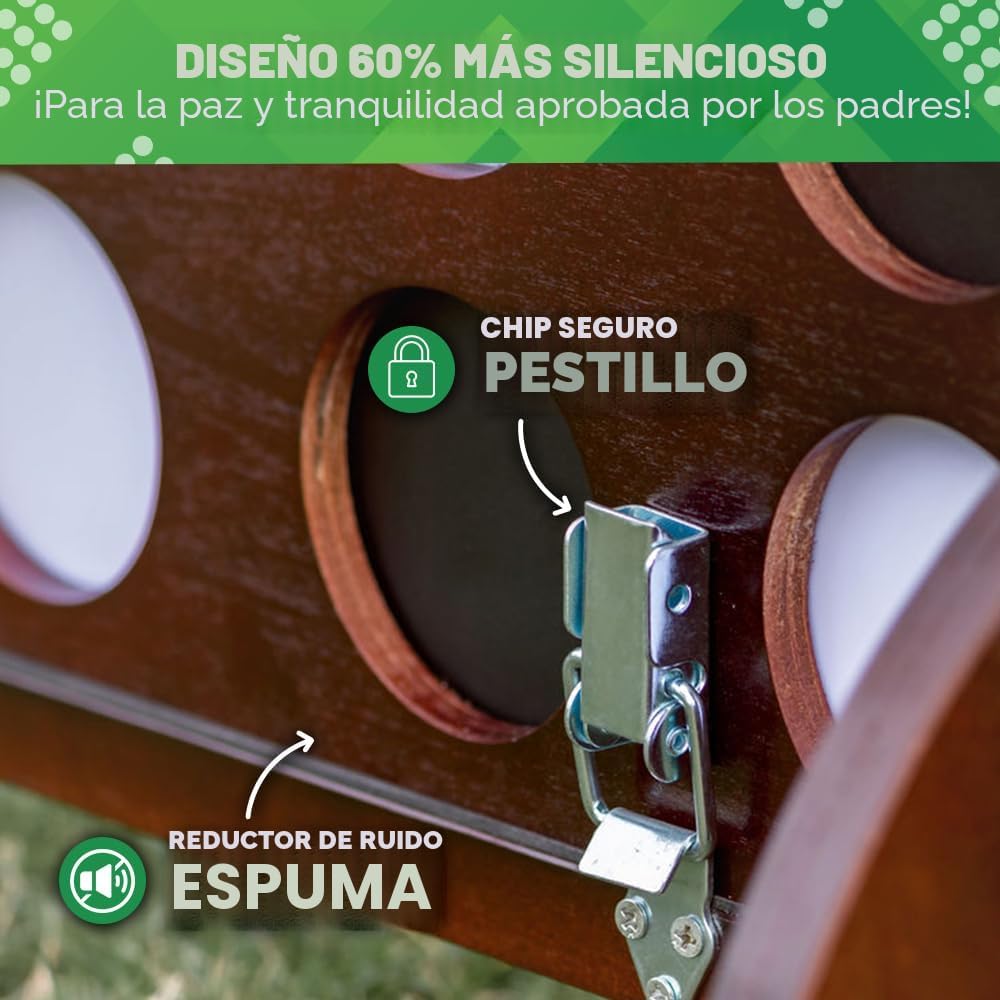 Swooc Juegos - Premium XL Giant 4 in A Row (4 pies x 3 pies) para todo tipo de clima con funda de transporte y diseño 60% más silencioso - Juego gigante para conectar al aire libre - Juegos al aire