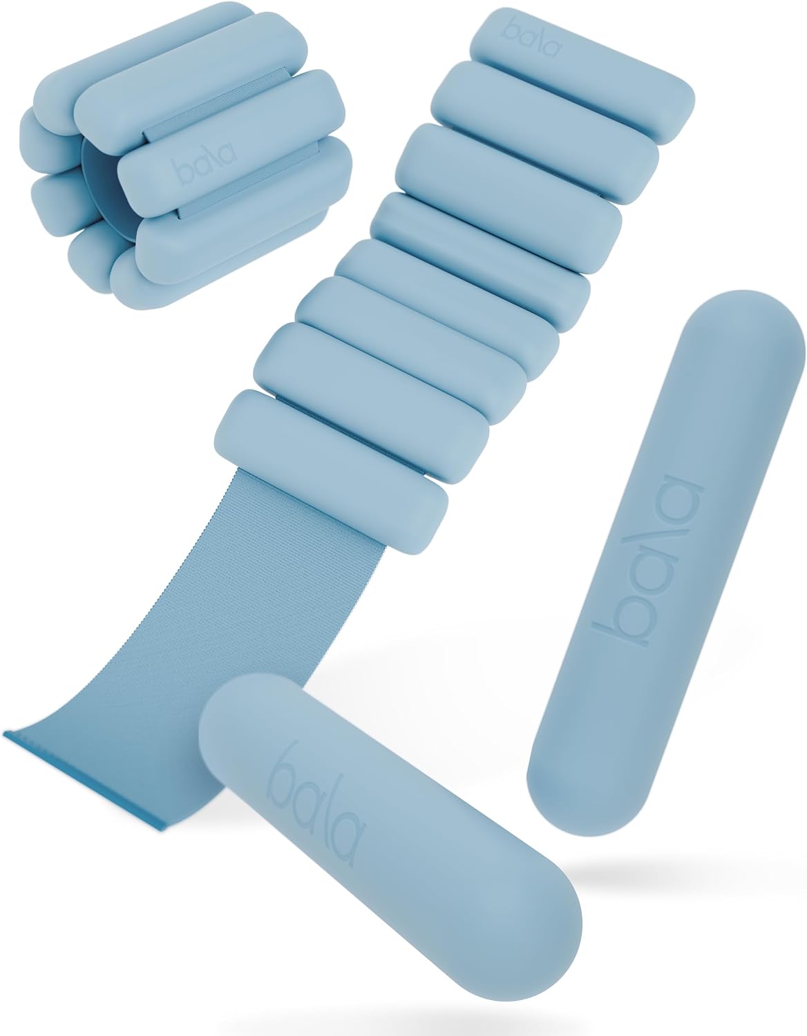 Bangles - Juego de 2 mancuernas para muñeca y tobillo de 2 libras y barras