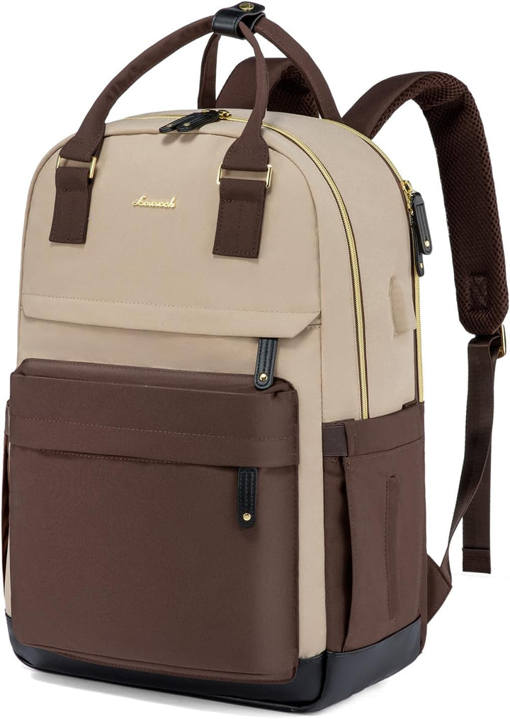 LOVEVOOK - Mochila para laptop de viaje para mujer, bolsa antirrobo...
