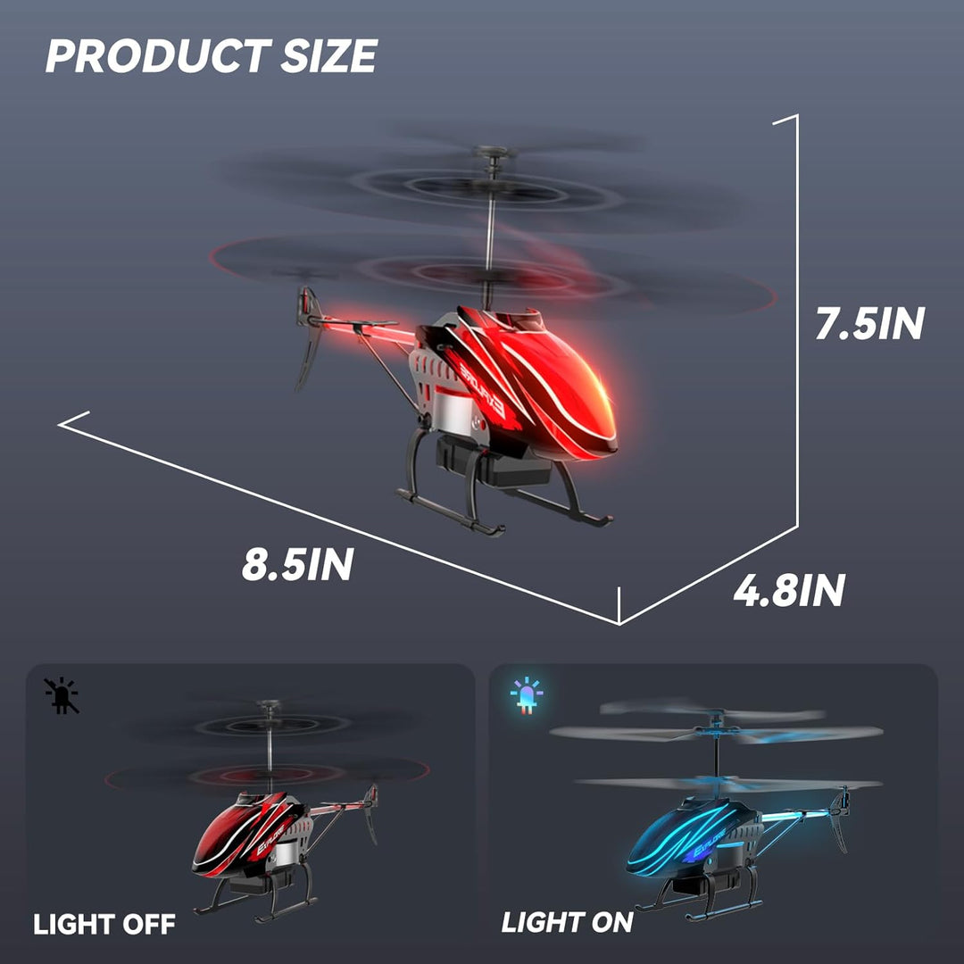 BUSSGO Helicóptero RC, helicóptero de control remoto para niños con...