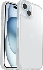 OtterBox Funda para iPhone 16e y 15 Prefix Series, transparente, ultrafina, apta para bolsillo, bordes elevados que protegen la cámara y la pantalla, compatible con carga inalámbrica, elegante funda