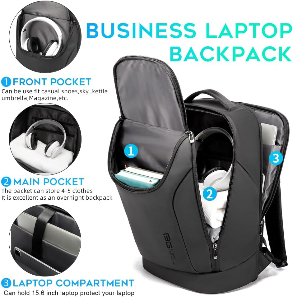 BANGE Mochila inteligente de negocios, impermeable, para laptop de...