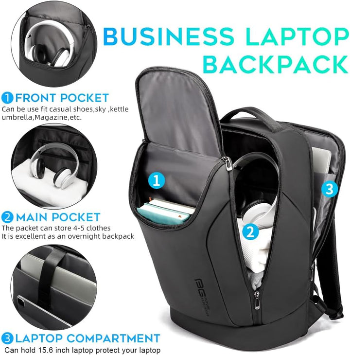 BANGE Mochila inteligente de negocios, impermeable, para laptop de...