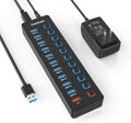 vantisan, A2011, hub USB 3.0 de 11 puertos, alimentado, con puerto de carga inteligente