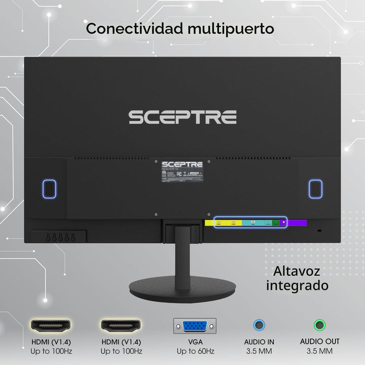 Sceptre E275W-19203R - Monitor LED de 27 pulgadas 1080P 99% sRGB, 2...