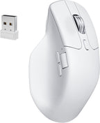 Keychron Ratón inalámbrico para juegos M6 8K, 2.4G/Bluetooth/cableado, sensor PixArt 3950, sondeo de 8000Hz, clics silenciosos, 5 perfiles de memoria integrados para Plug & Play, programable para Mac