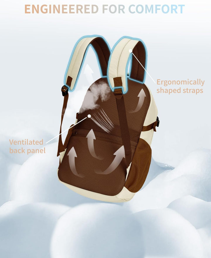 ECOHUB Mochila de viaje para mujer, se adapta a mochila para laptop...