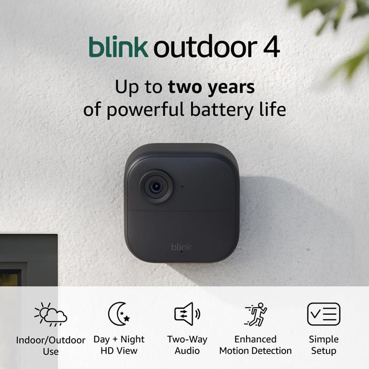 Blink Outdoor 4 Cámara de seguridad sin cables dos años de