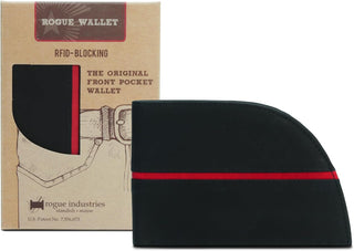 ROGUE WALLET Carteras de cuero genuino con bolsillo frontal para ho...