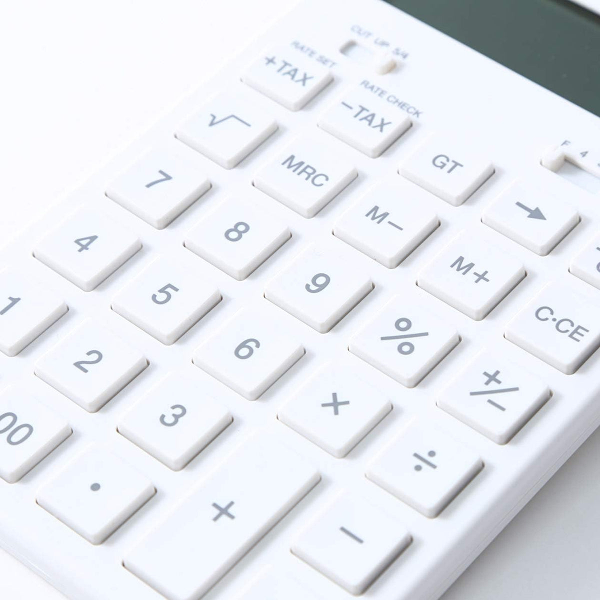 MUJI 37355538 Calculadora, Calculadora Normal, Blanco, 12 dígitos (KK-1154MS)