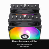 Thermalright Enfriador de aire para CPU PS120SE ARGB, enfriador de...