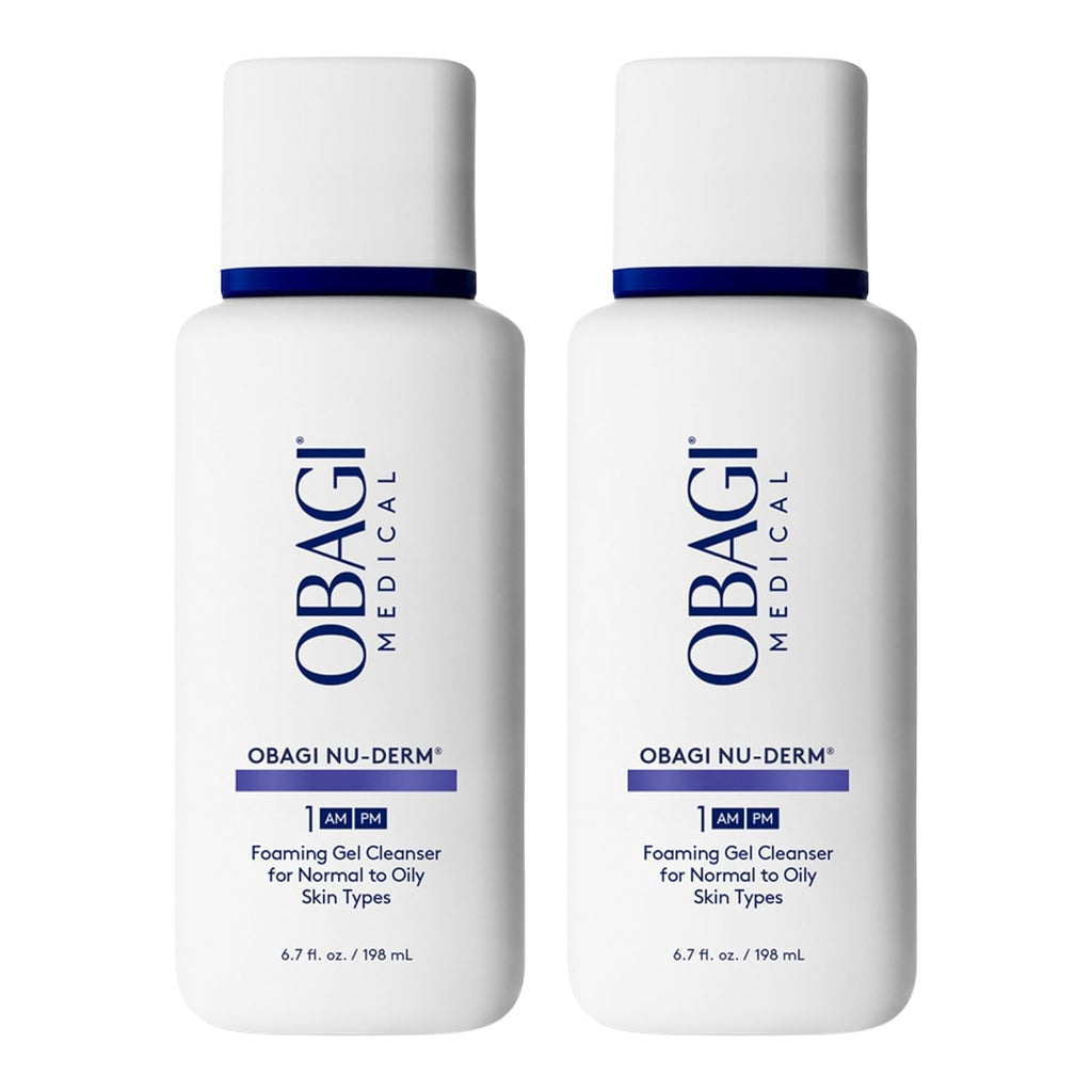 Obagi Nu-Derm Limpiador en Gel Espumoso para la cara, paquete de de 2