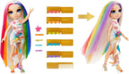 Tiza para cabello de Rainbow High y estilo Amaya - Muñeca arco iris de 27.9 cm. Tiza para cabello lavable, color, estilo, juego, enjuague y repetición. Gran regalo para niños de 4 a 12 años o más