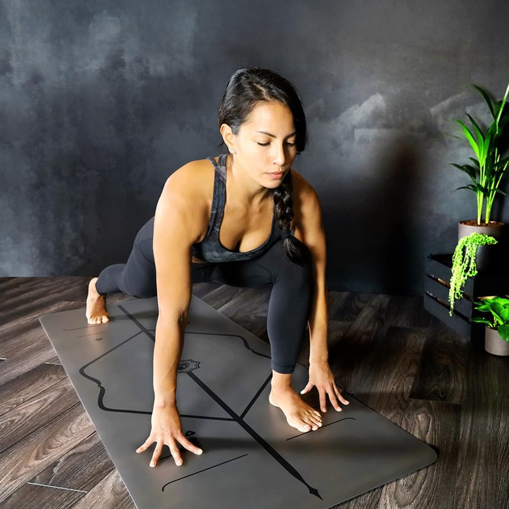 Liforme Esterilla de yoga clásica: diseño de alineación patentado, agarre