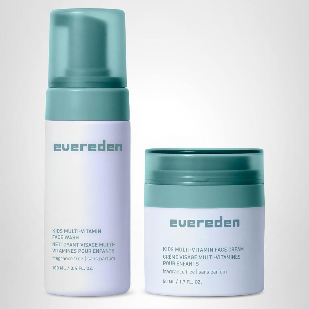 Evereden Fragrance-Free Kids Happy Face Duo - Juego de Limpieza Fac...