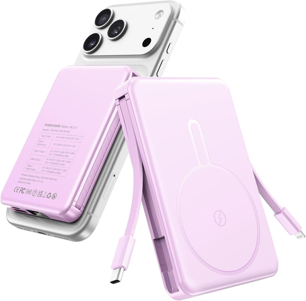 Cargador portátil magnético 10000mAh para MagSafe Power Bank integrado