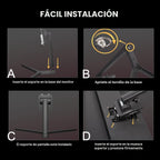 CRUA Monitor curvo para juegos FHD 240Hz de 24 pulgadas, 2800R, Fre...