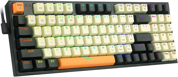 Redragon - Teclado mecánico con cable para juegos con retroiluminac...