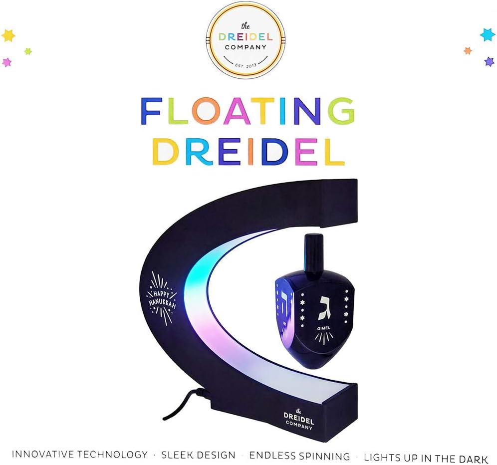 Dreidels flotantes de Janucá, decoraciones de Chanukkah (Decoración levitante de Hanukkah)