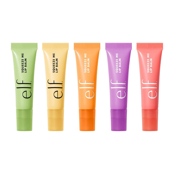 e.l.f. Set de bálsamo labial Squeeze Me, incluye fresa, glaseado de...