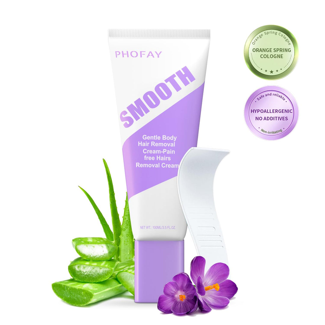 Crema de depilación PHOFAY para pieles sensibles de hombres y mujer...