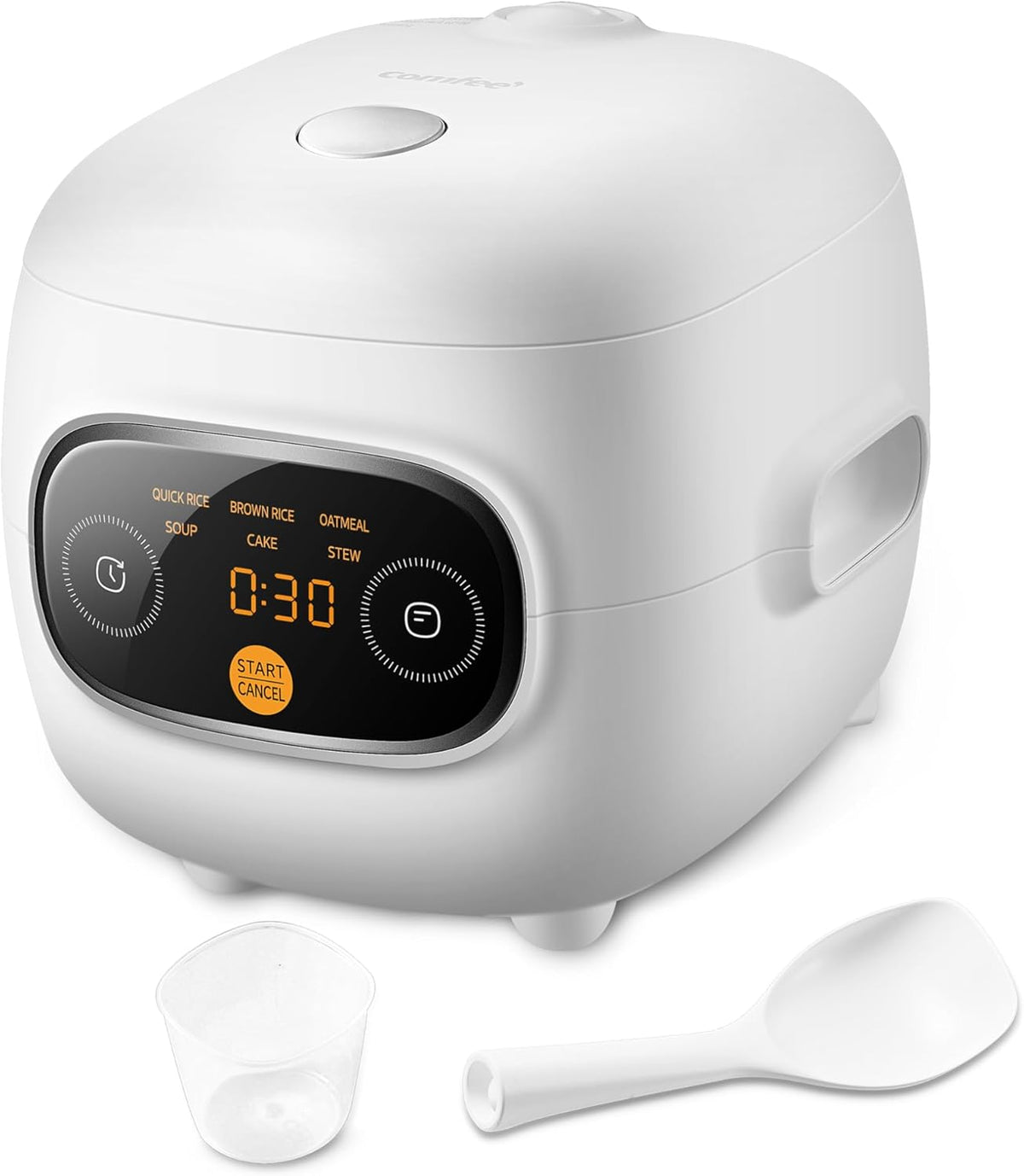 COMFEE' Mini olla arrocera con 6 funciones, 2 tazas de arroz crudo
