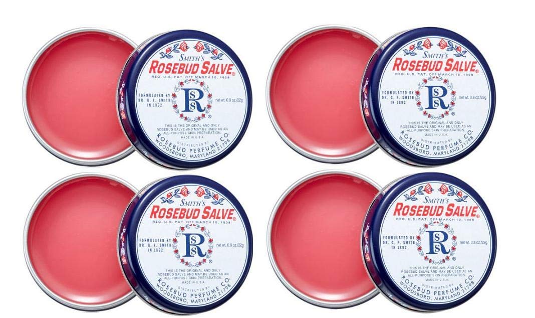 Smith's Rosebud Salve - Lata de 0.8 onzas (paquete de 4)