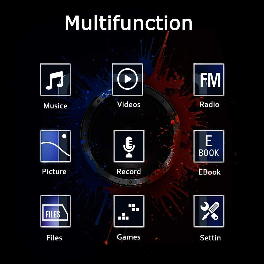 Reproductor de MP3, reproductor de música con tarjeta micro SD de 1...