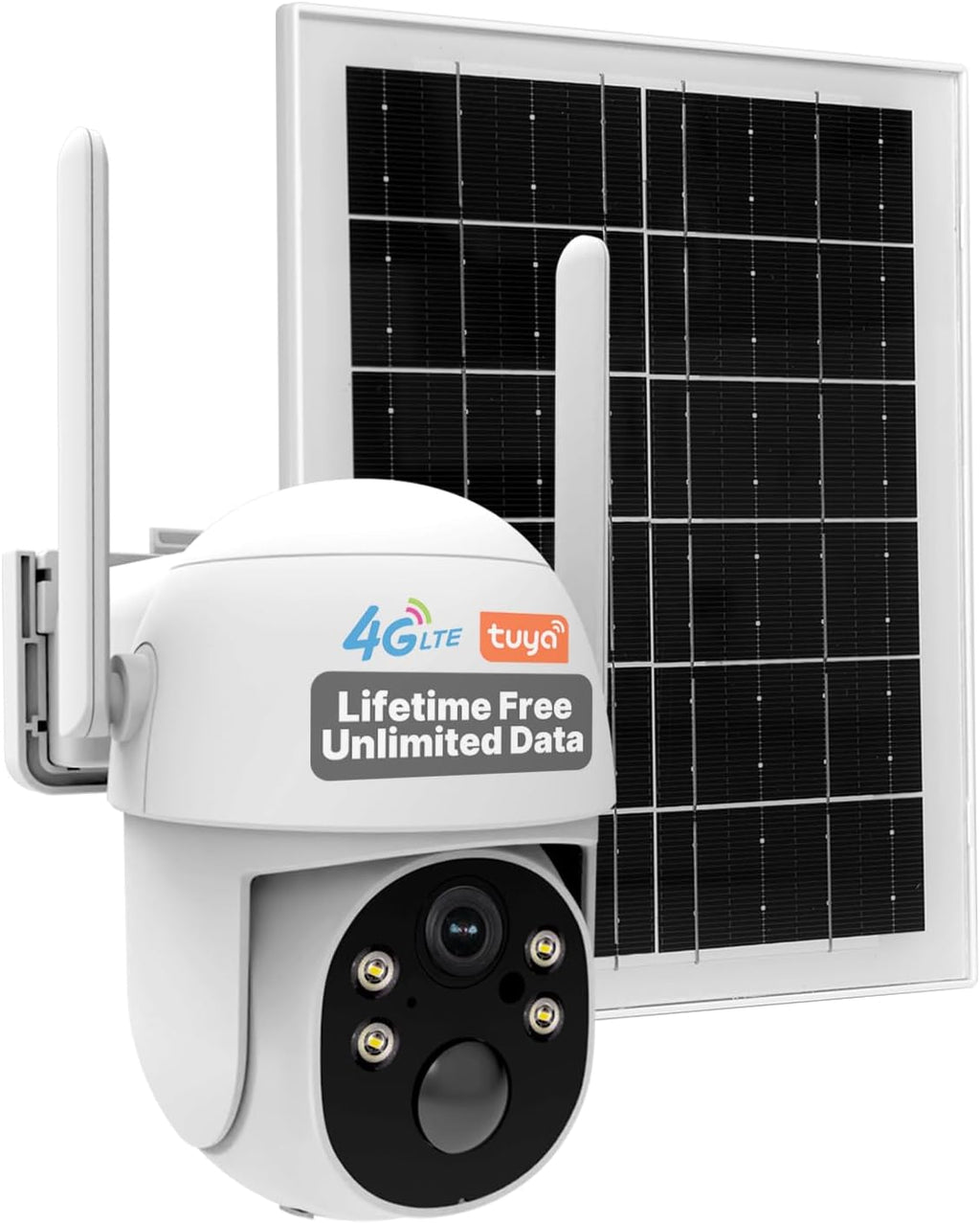 Cámara de seguridad solar celular 4G MOES, no necesita WiFi, datos gratis de por vida