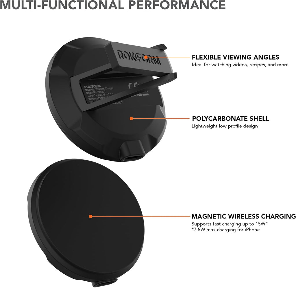 Rokform iPhone 16 Pro Max Crystal + soporte de carga magnético