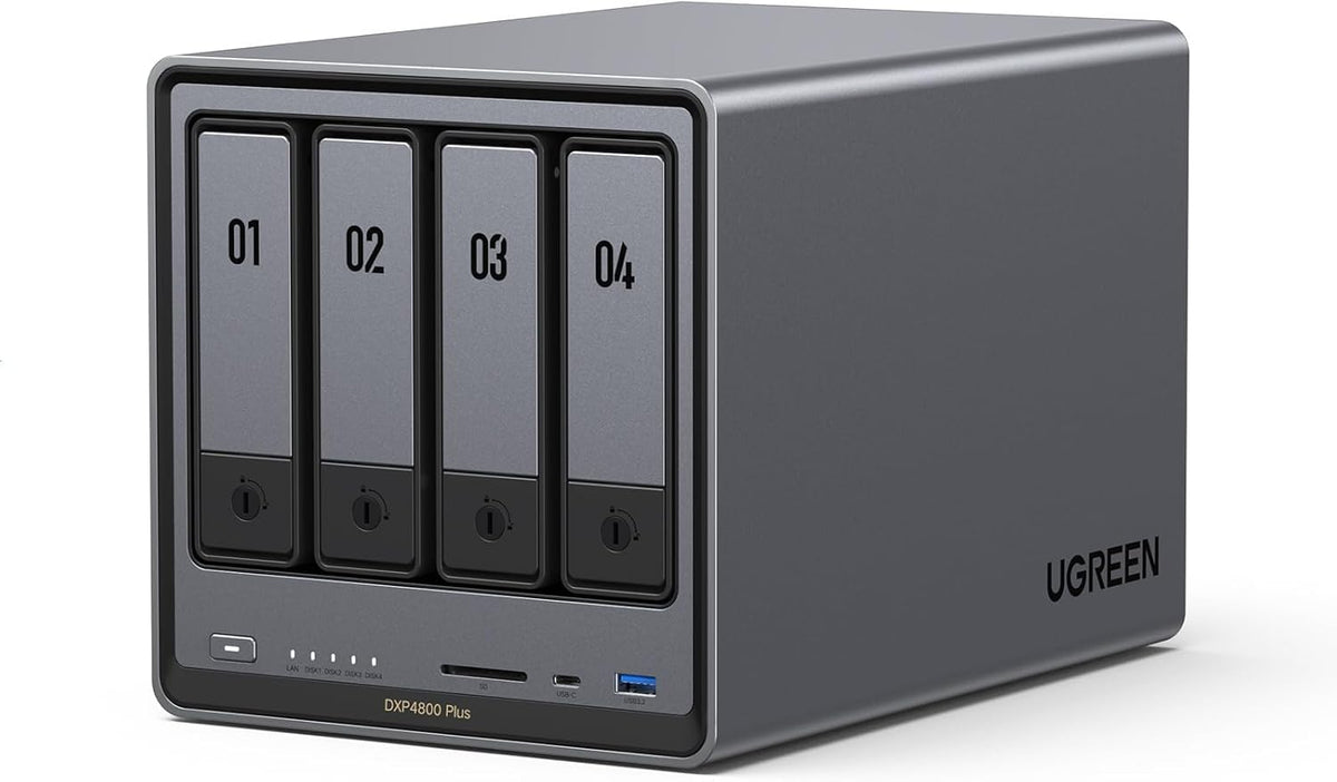 UGREEN NAS DXP4800 Plus NAS de escritorio de 4 bahías, CPU Intel Pe...