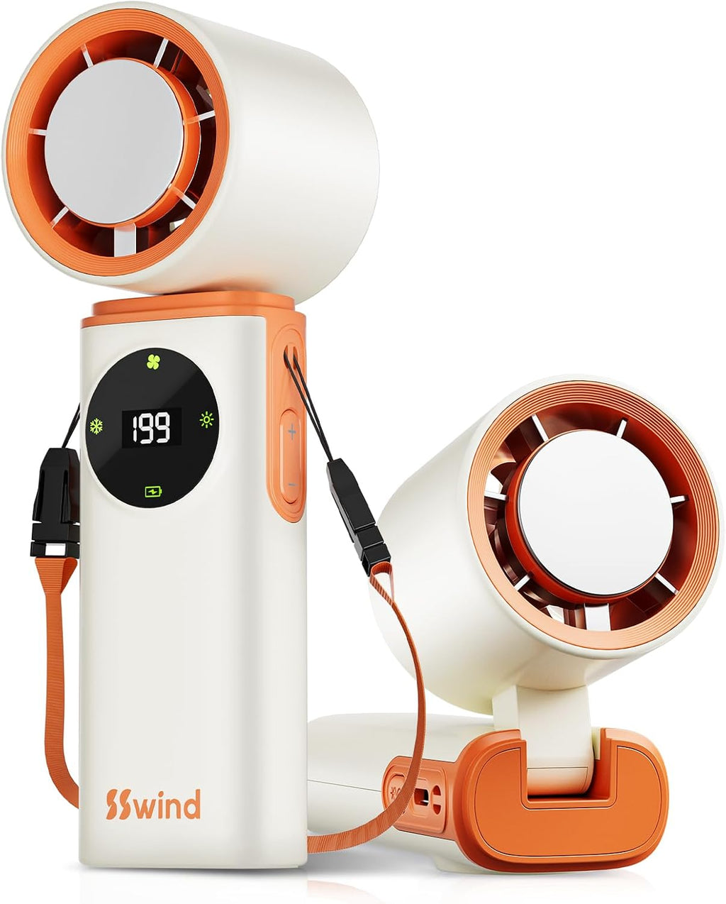 SSWind Ventilador portátil de mano de 6000 mAh con refrigeración po...