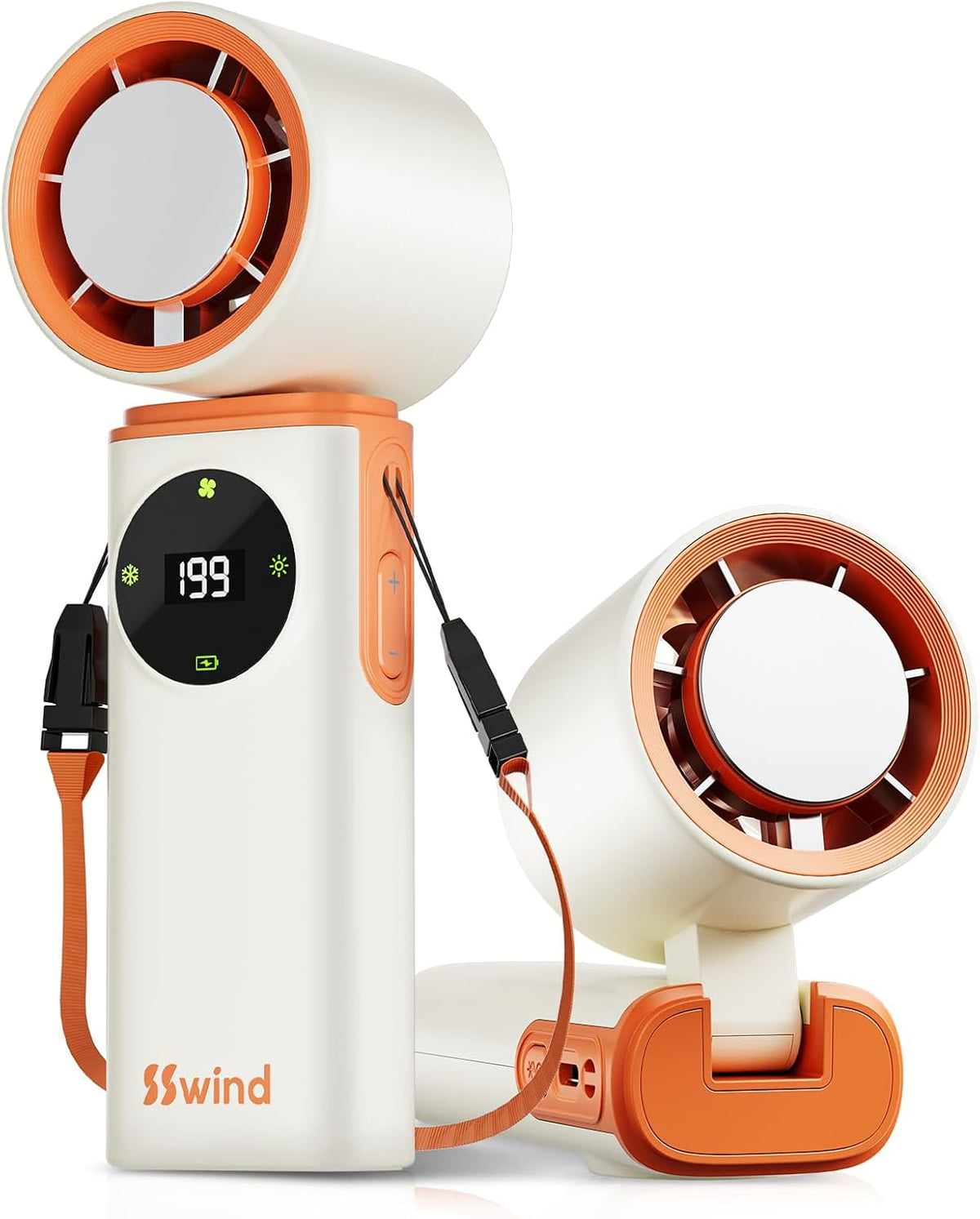 SSWind Ventilador portátil de mano de 6000 mAh con refrigeración po...