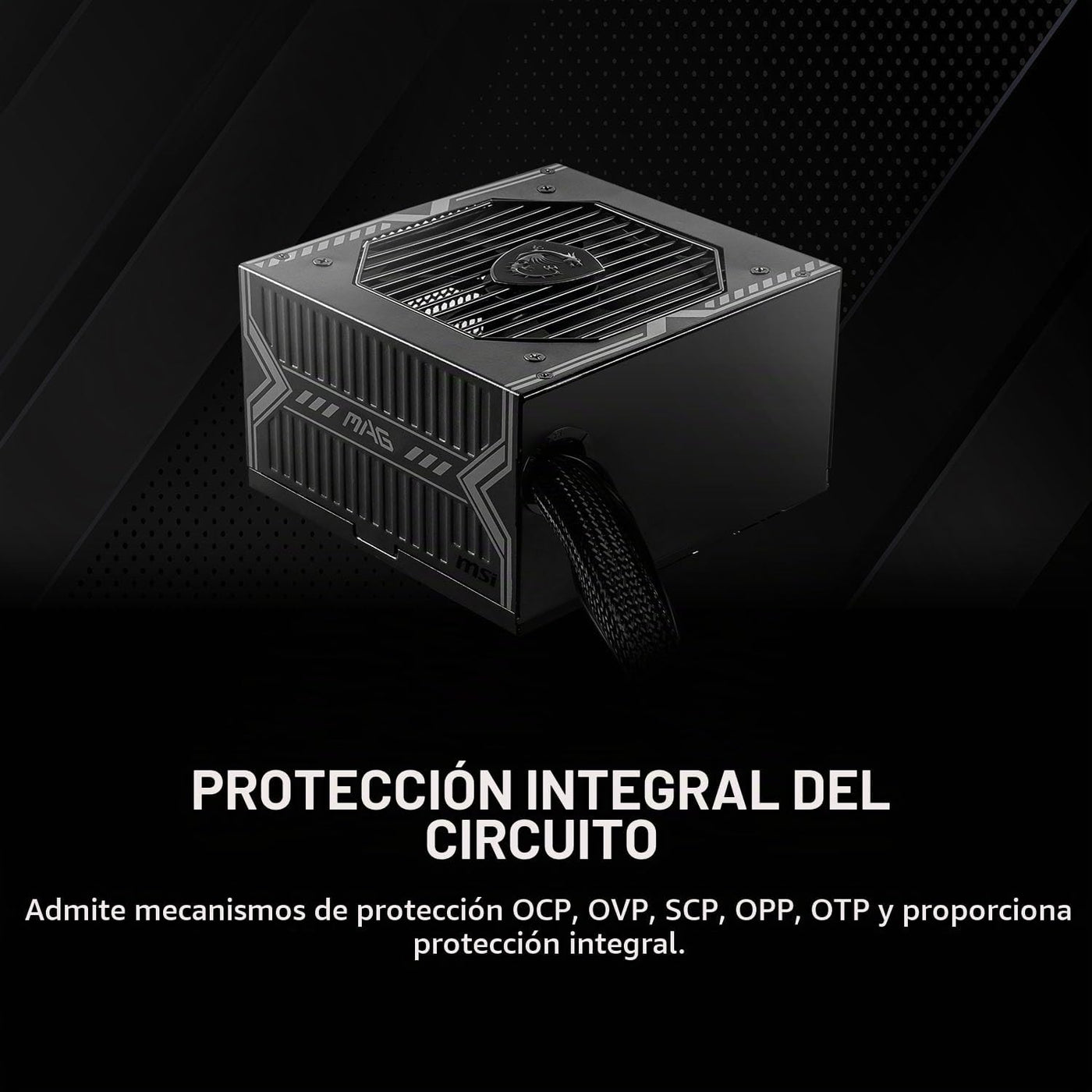 MSI MAG A550BN, fuente de alimentación compacta no modular de 550 W...