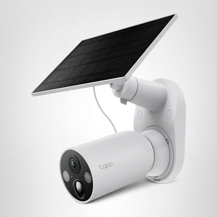 Tapo MagCam 2K Solar, cámara de batería para exteriores+base magnét...