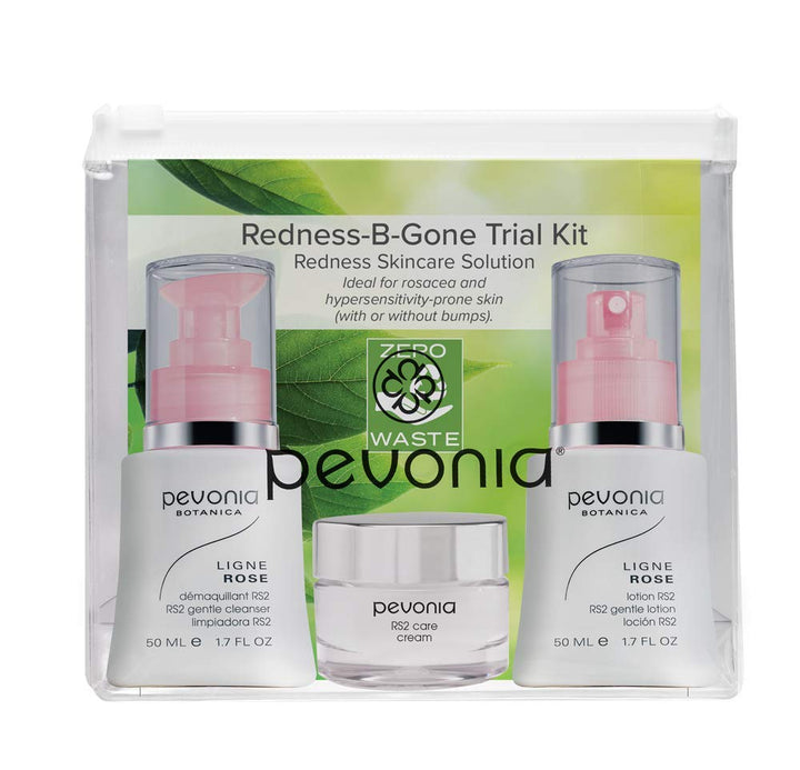 Pevonia Kit de solución para el cuidado de la piel de rosácea (paqu...